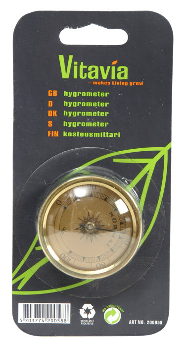 Hygrometer Växthus Ø45 mm Vitavia